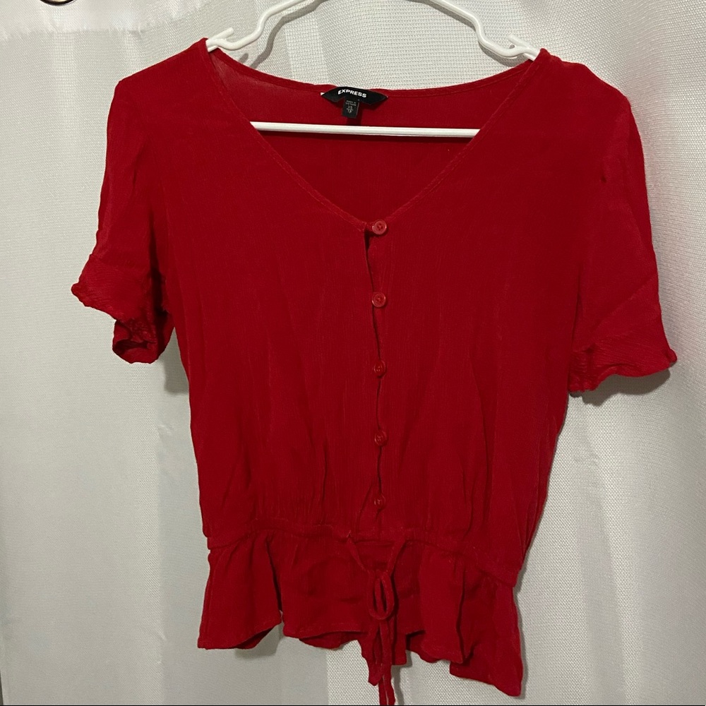 Orange/ red top from express